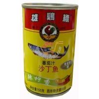 雄雞標(biāo)蕃茄汁沙丁魚(辣檸香)155克