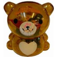 日本卡通錢罐果汁糖小灰熊100克