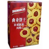 素瑪哥曲奇餅干(草莓果醬風(fēng)味)100克